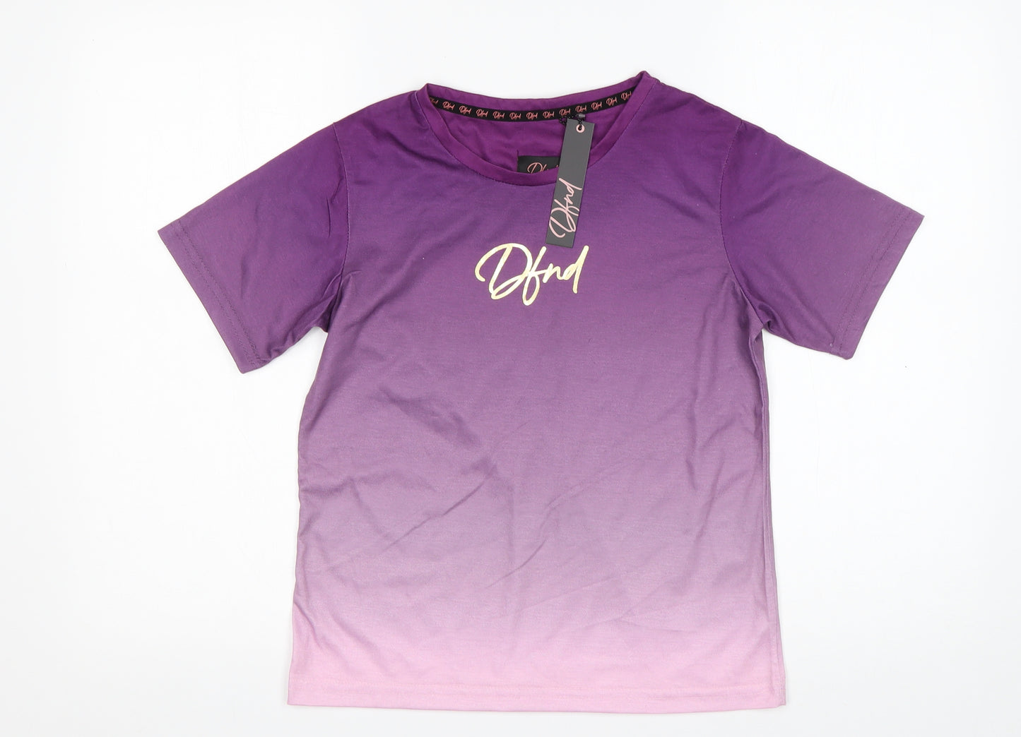 Dfnd Girls Multicoloured  Polyester Basic T-Shirt Size 11-12 Years Round Neck