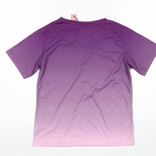 Dfnd Girls Multicoloured  Polyester Basic T-Shirt Size 11-12 Years Round Neck