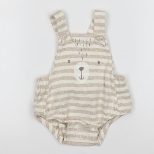 George Boys Multicoloured Striped Viscose Dungaree One-Piece Size 3-6 Months