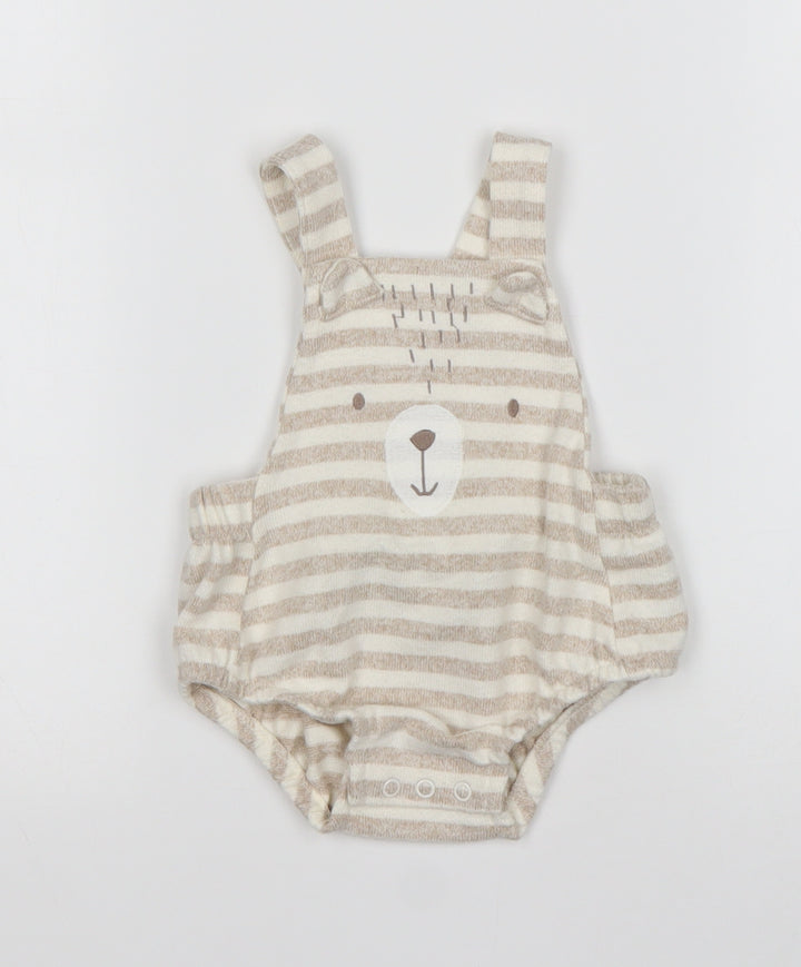 George Boys Multicoloured Striped Viscose Dungaree One-Piece Size 3-6 Months