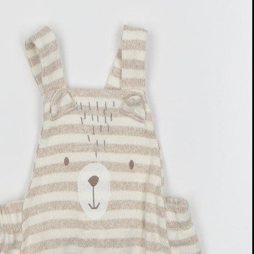 George Boys Multicoloured Striped Viscose Dungaree One-Piece Size 3-6 Months