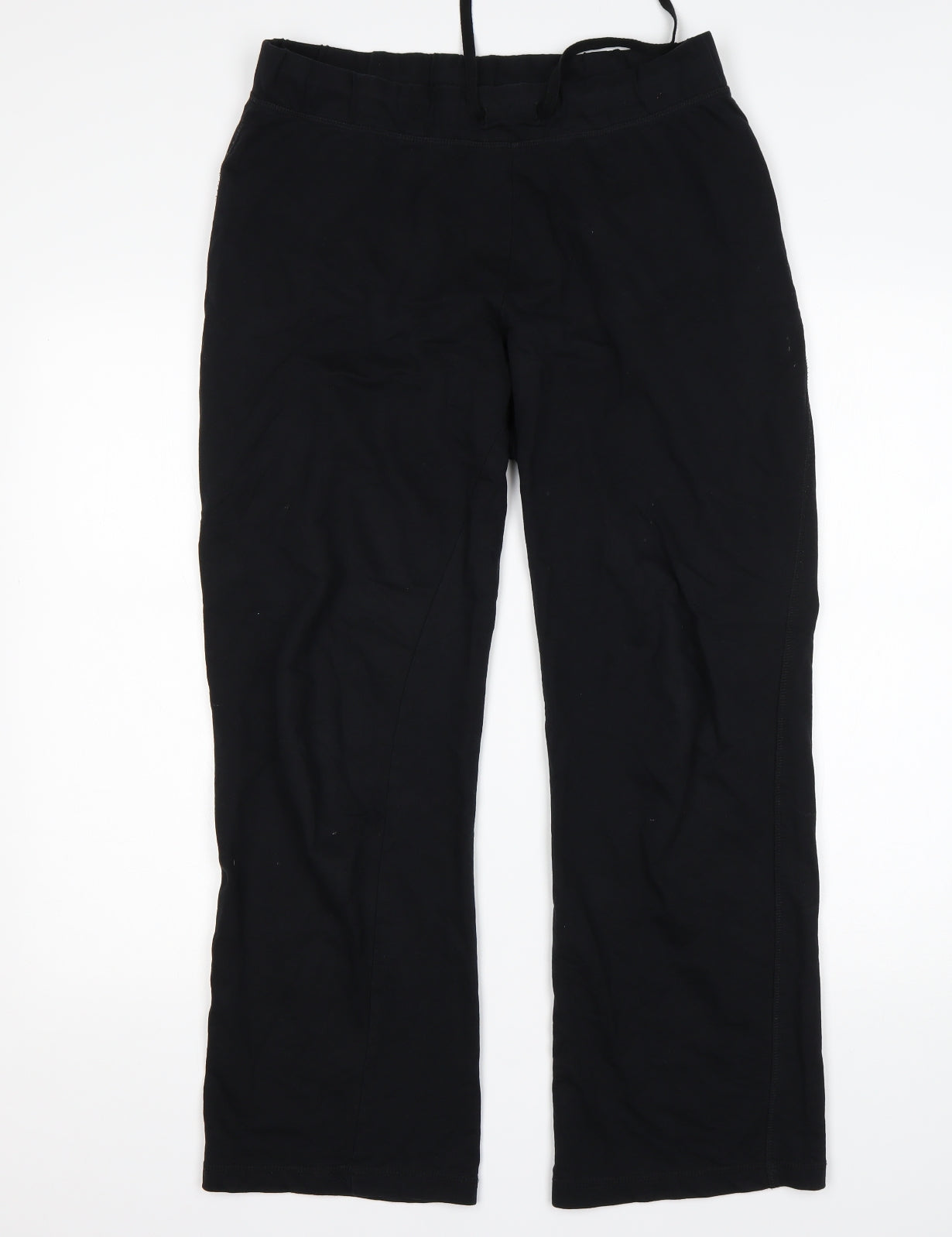 George Womens Black  Cotton Sweatpants Trousers Size M L28 in Regular
