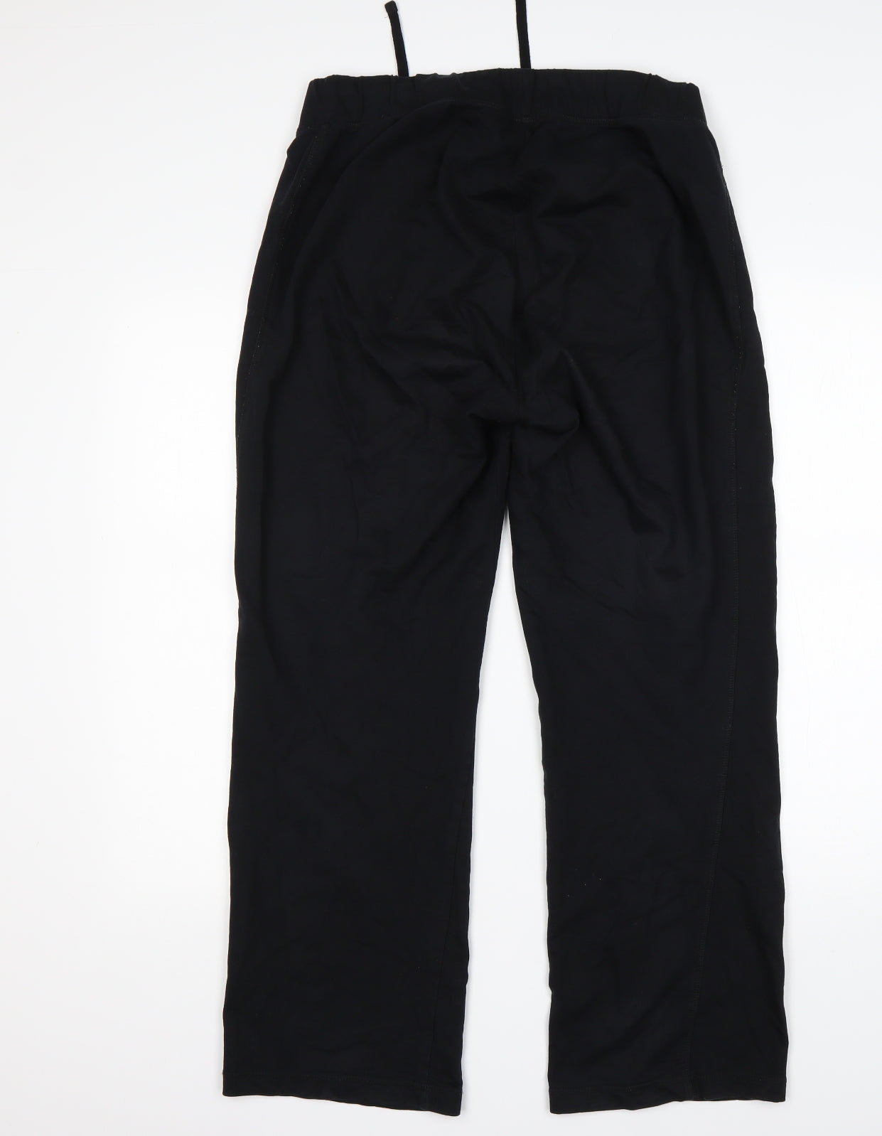 George Womens Black  Cotton Sweatpants Trousers Size M L28 in Regular