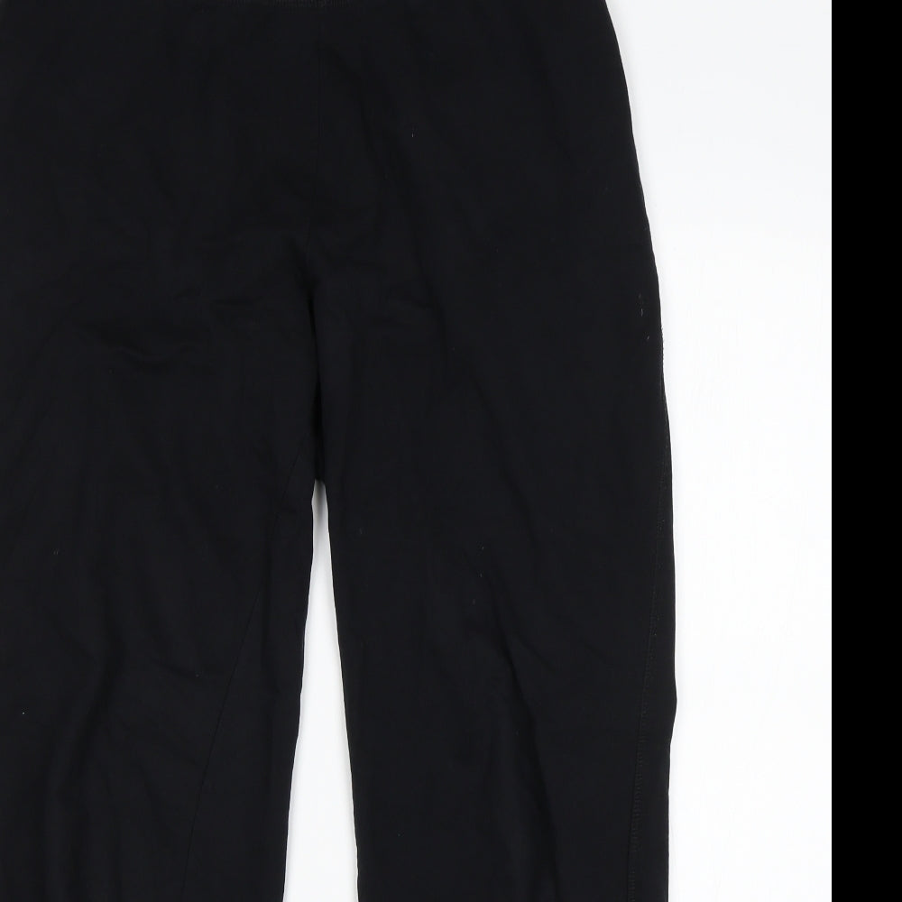 George Womens Black  Cotton Sweatpants Trousers Size M L28 in Regular