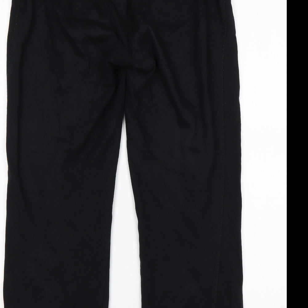 George Womens Black  Cotton Sweatpants Trousers Size M L28 in Regular
