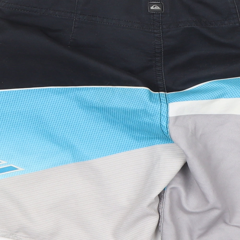 quicksilver Mens Multicoloured  Polyester Athletic Shorts Size 24 L8 in Regular  - Swim Shorts