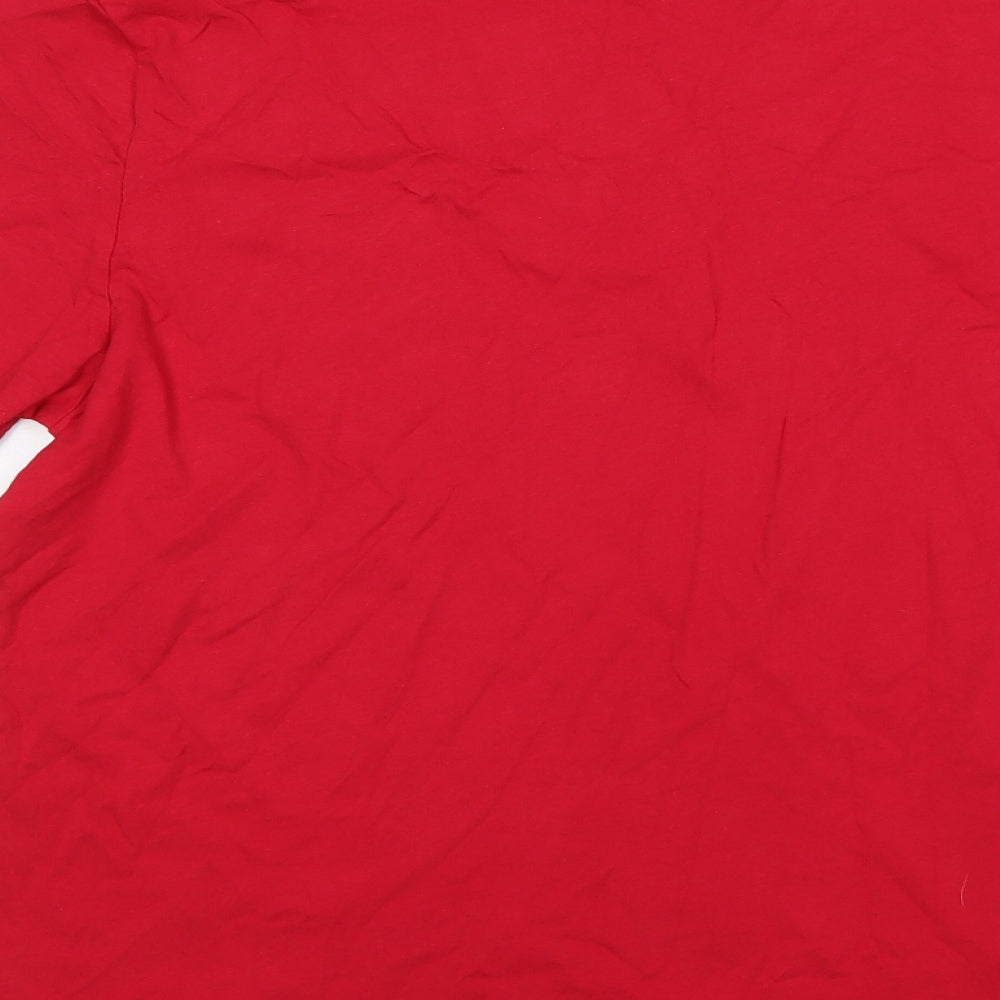 Primark Mens Red  Cotton  T-Shirt Size XL Round Neck