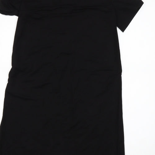 Zara Womens Black  Cotton A-Line  Size S  V-Neck