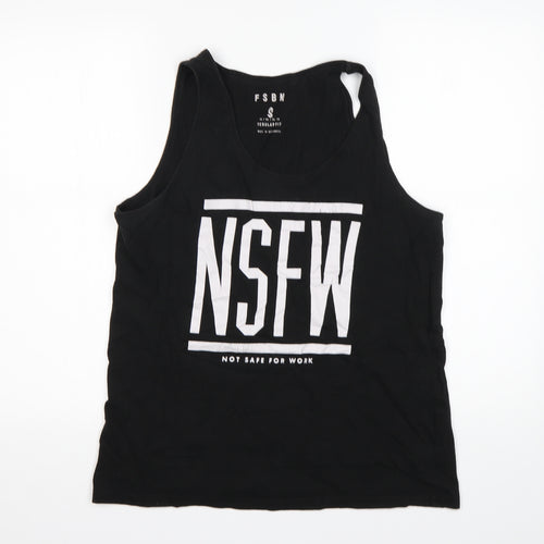 FSBN Mens Black   Basic Tank Size S Round Neck