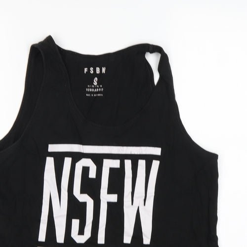 FSBN Mens Black   Basic Tank Size S Round Neck