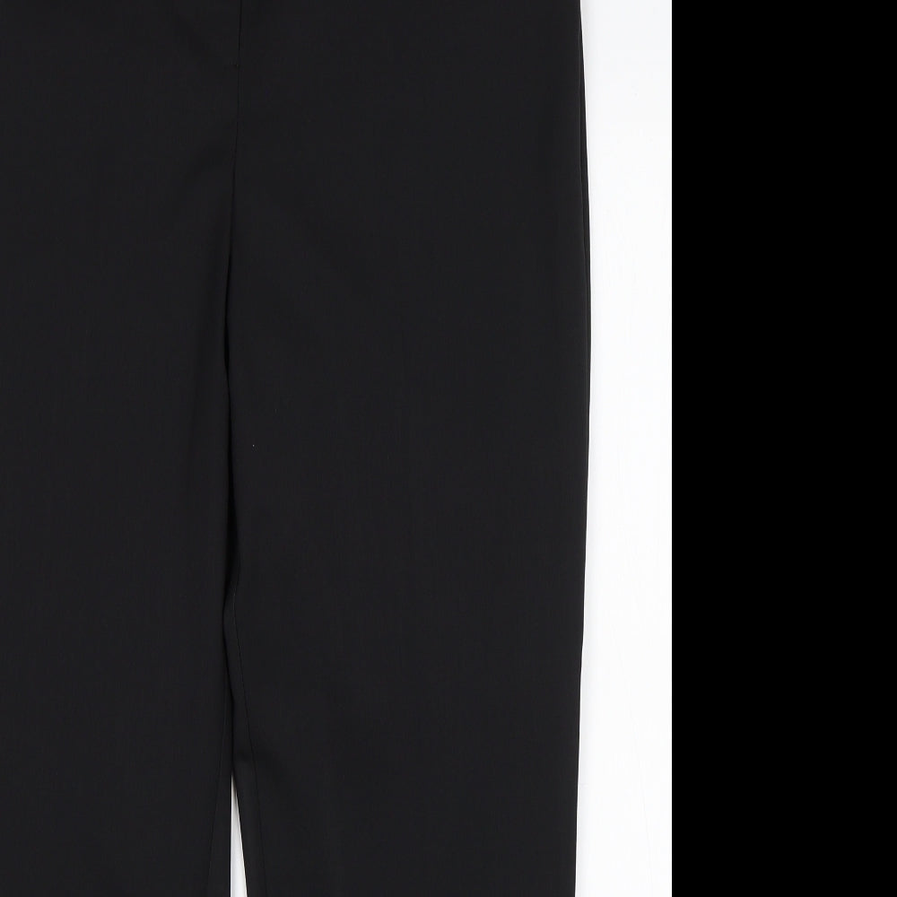 NEXT Womens Black  Polyester Trousers  Size 12 L27 in Regular