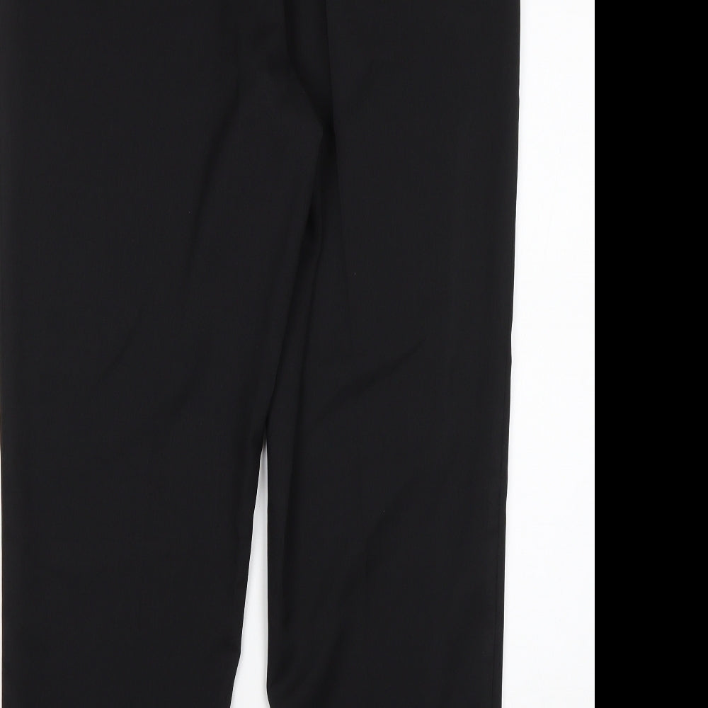 NEXT Womens Black  Polyester Trousers  Size 12 L27 in Regular