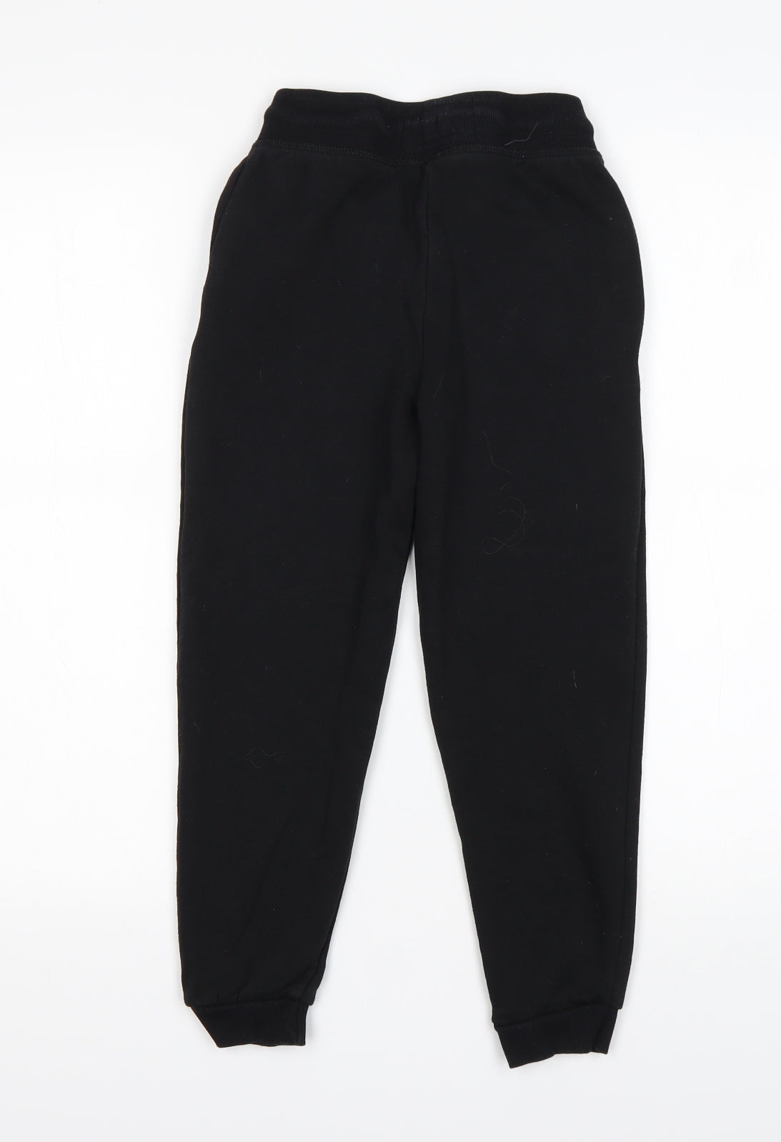 Primark Boys Black  Cotton Sweatpants Trousers Size 7-8 Years  Regular