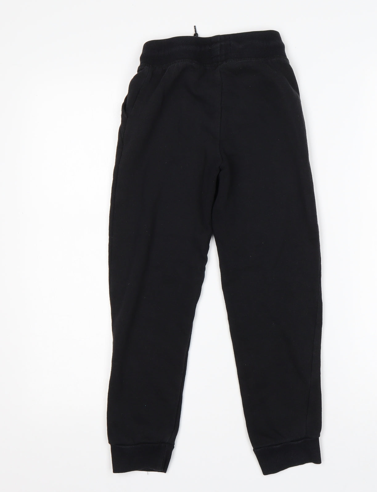 Primark Boys Black  Cotton Sweatpants Trousers Size 7-8 Years  Regular