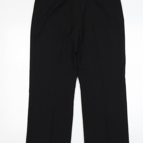 Debenhams Womens Black  Polyester Trousers  Size 12 L27 in Regular