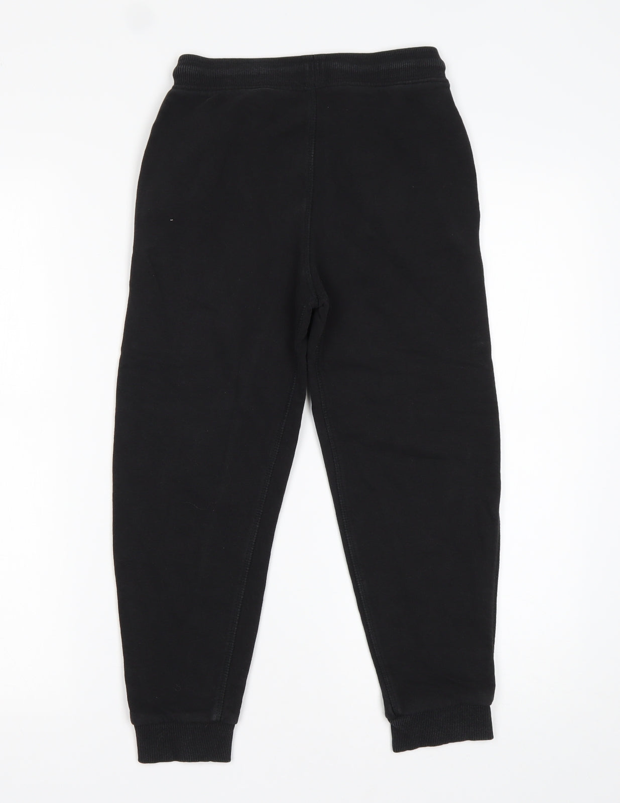 Nutmeg Boys Black  Cotton Sweatpants Trousers Size 7-8 Years  Regular