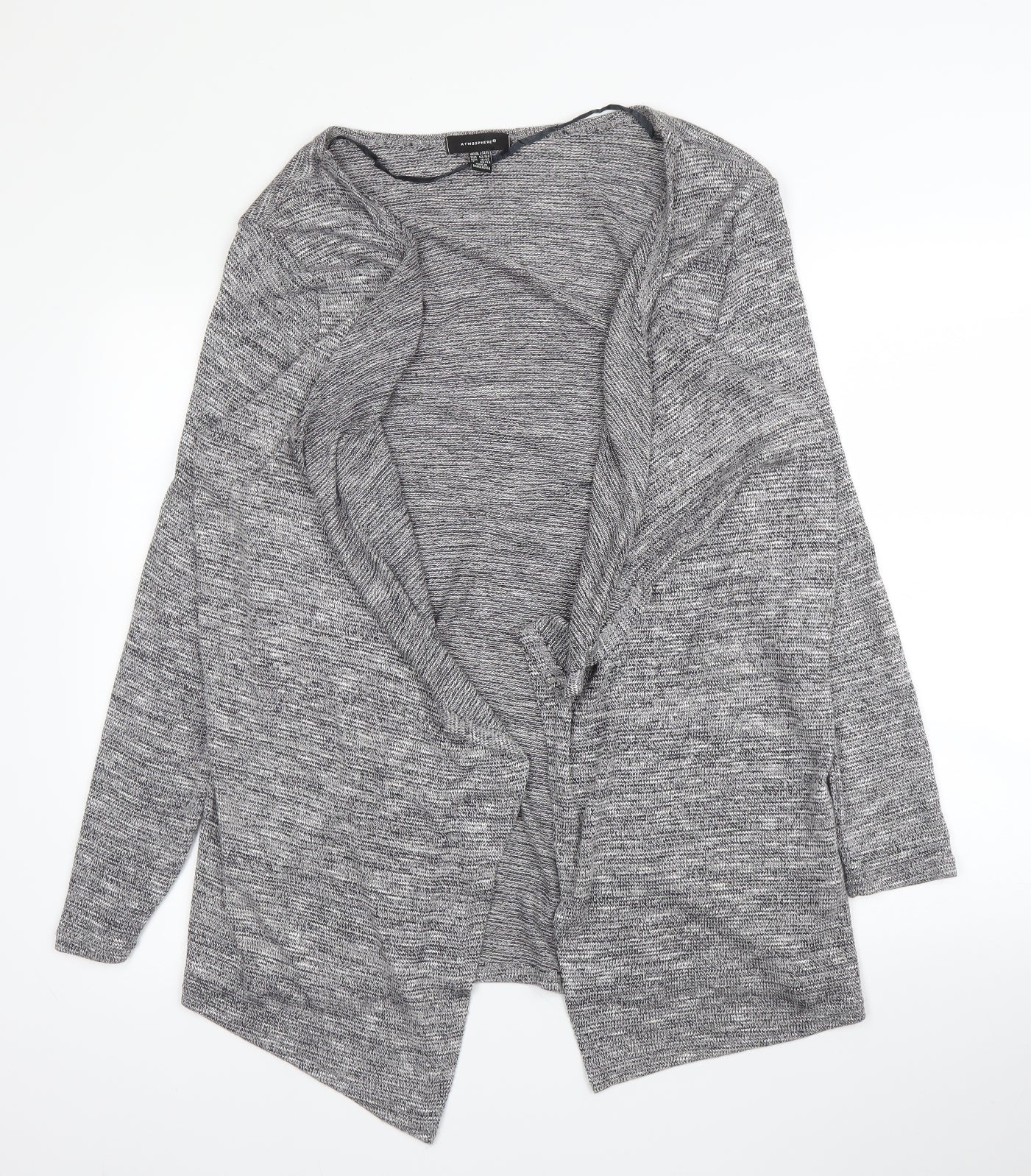 Primark Womens Grey V-Neck  Viscose Cardigan Jumper Size 14