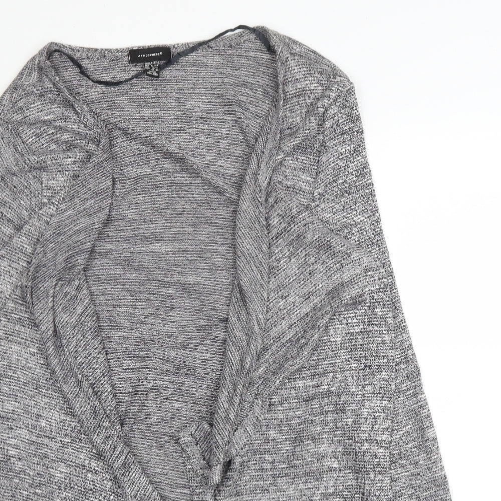 Primark Womens Grey V-Neck  Viscose Cardigan Jumper Size 14