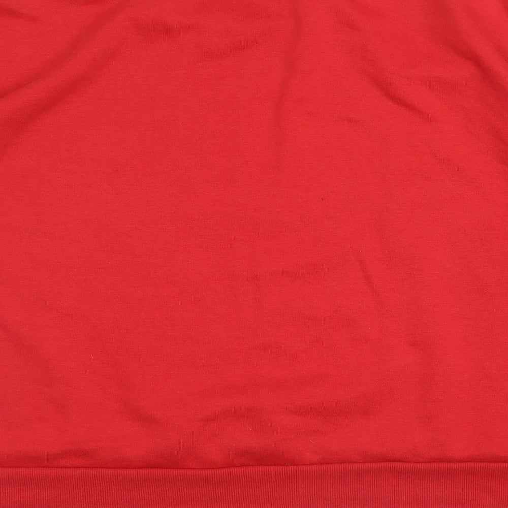 Primark Womens Red Round Neck  Cotton Pullover Jumper Size 18