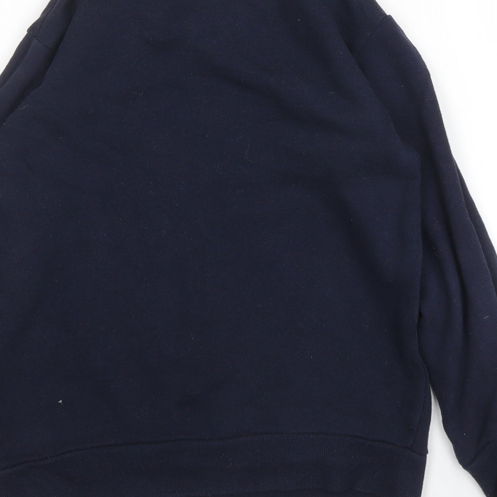 4Kidz Boys Blue Round Neck  Cotton Pullover Jumper Size 7-8 Years   - Christmas