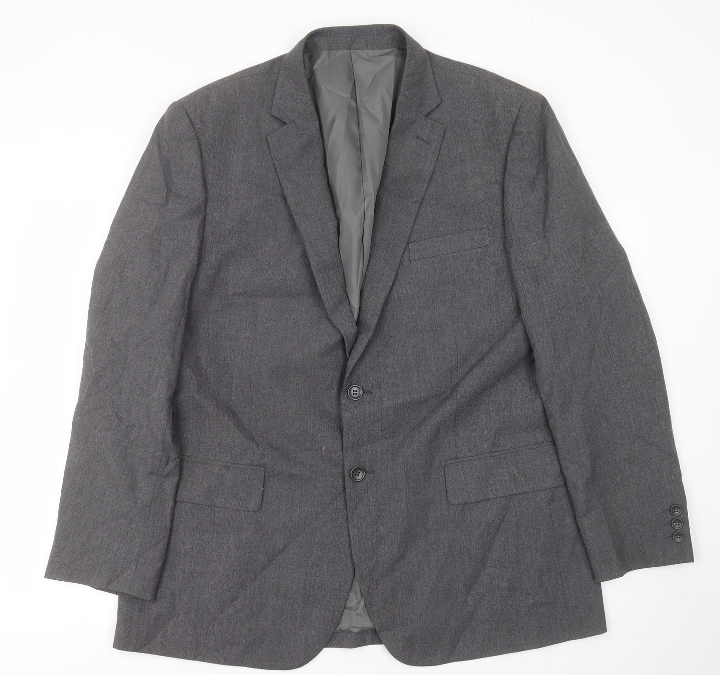 JACK REID Mens Grey  Polyester Jacket Suit Jacket Size 44