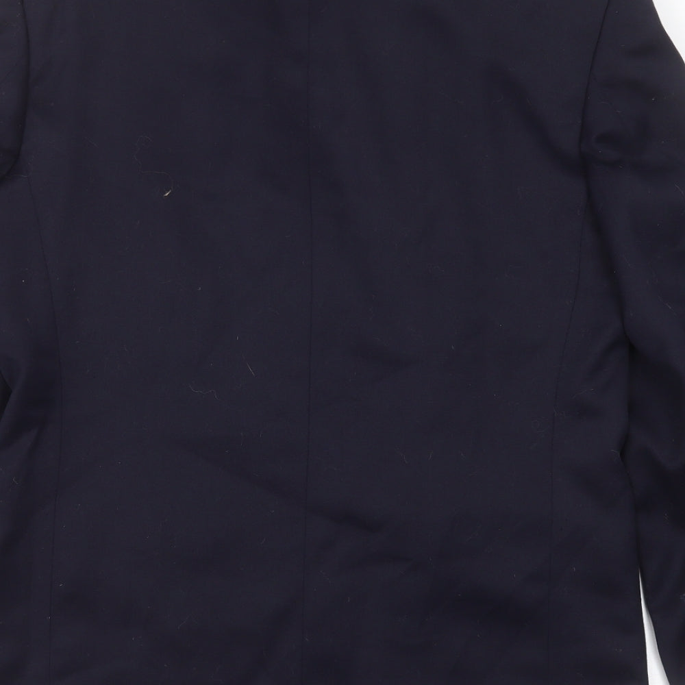 BURTONS Mens Blue  Polyester Jacket Suit Jacket Size 38