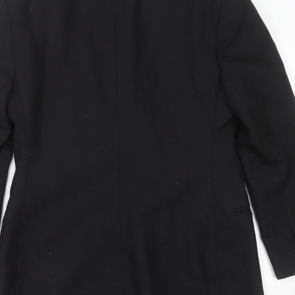 st Michael Womens Black  Wool Jacket Suit Jacket Size 12
