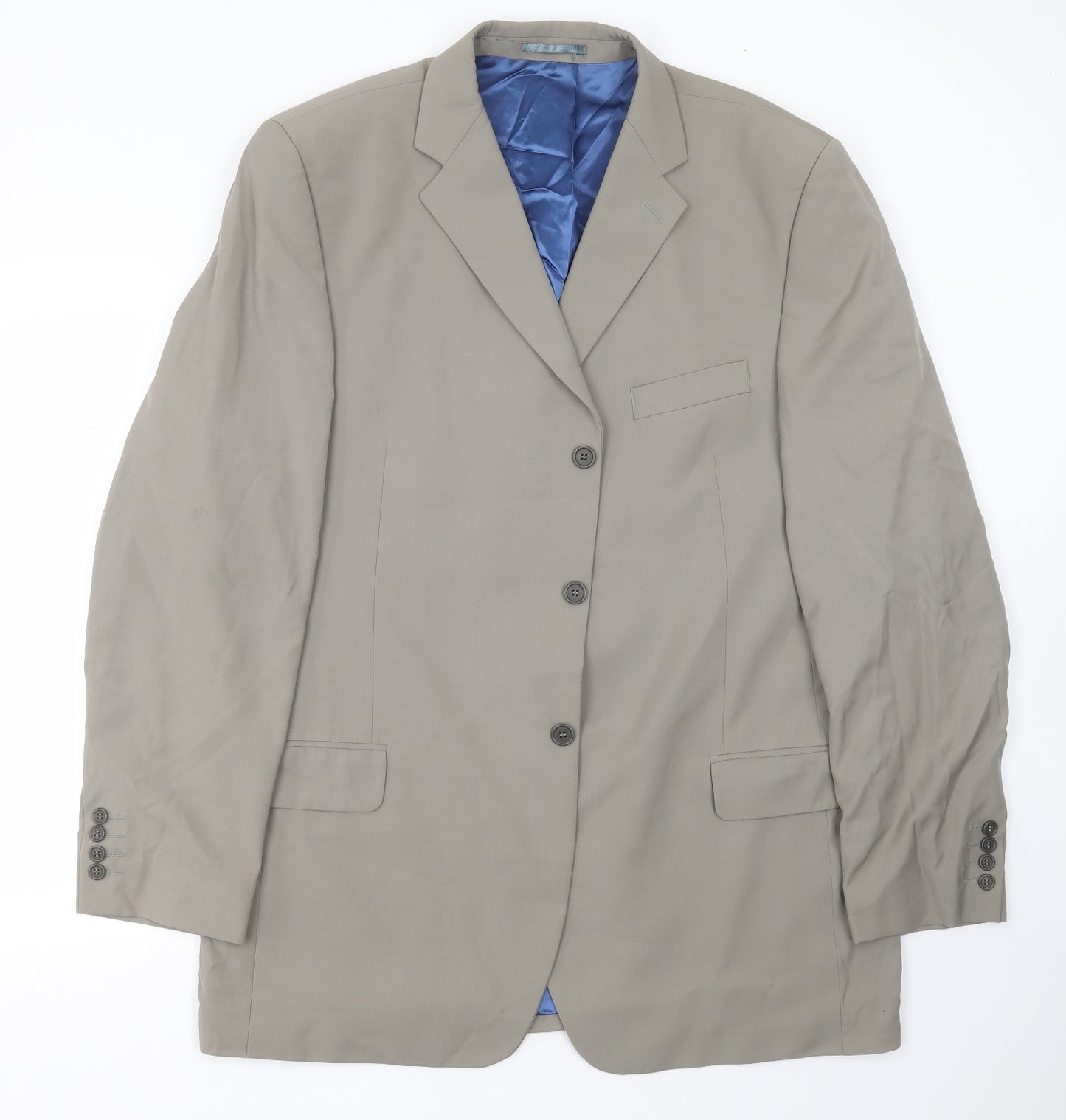 Daniel Hechter Mens Green  Wool Jacket Suit Jacket Size 46