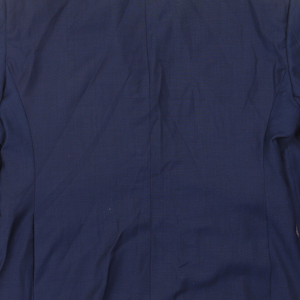 TM Lewin   Mens Blue  Wool Jacket Suit Jacket Size 42