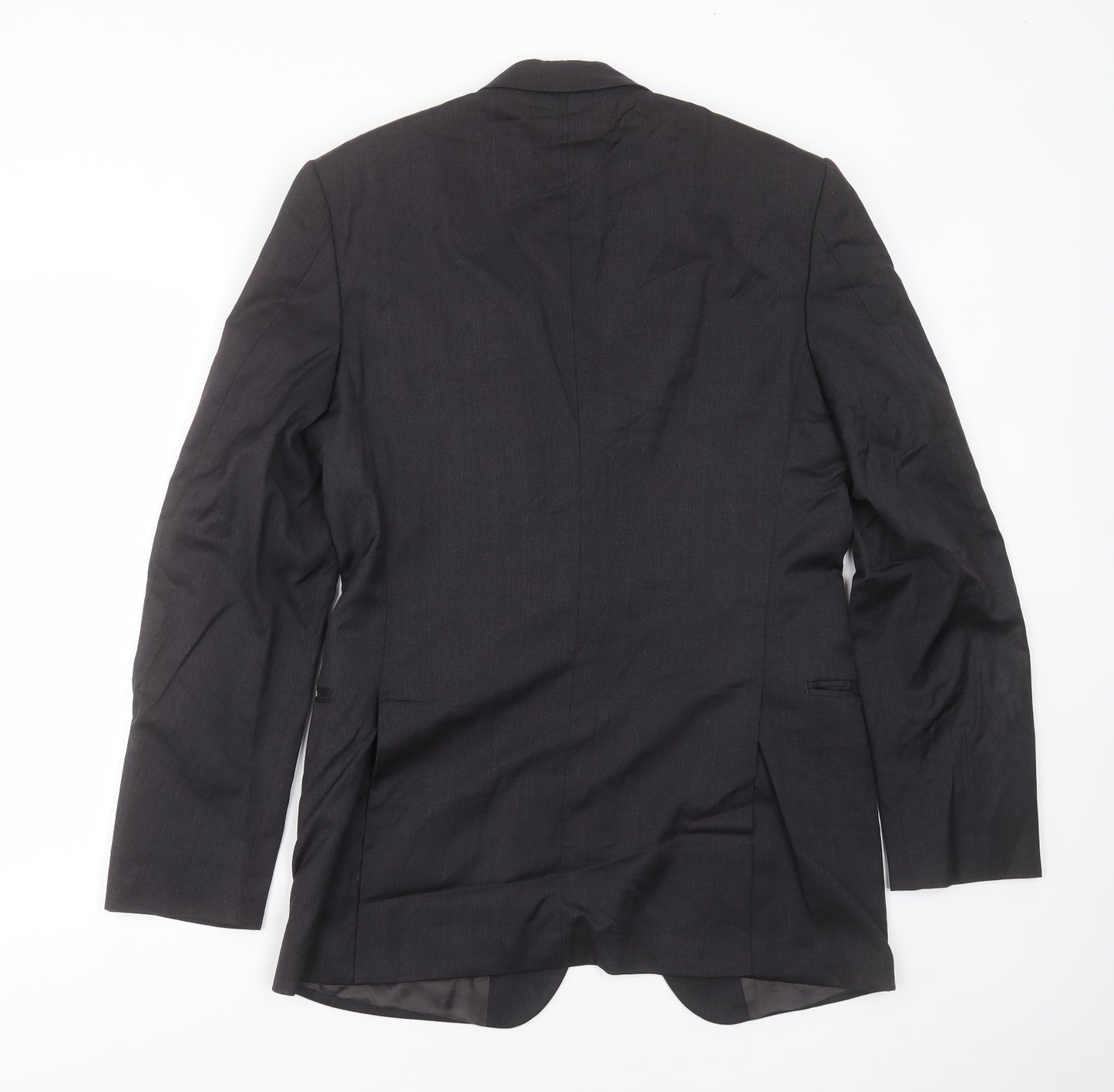 Gieves & Hawkes Mens Grey  Wool Jacket Suit Jacket Size 40