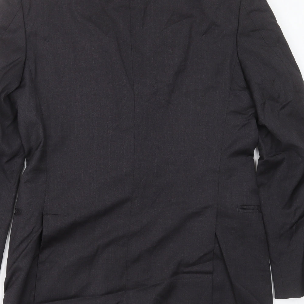 Gieves & Hawkes Mens Grey  Wool Jacket Suit Jacket Size 40