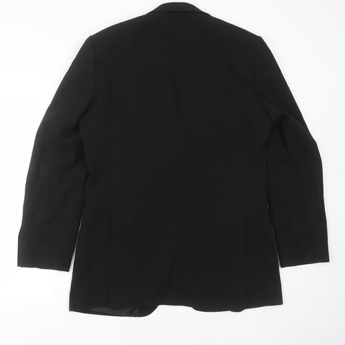Karl Jackson  Mens Black  Polyester Jacket Suit Jacket Size 40