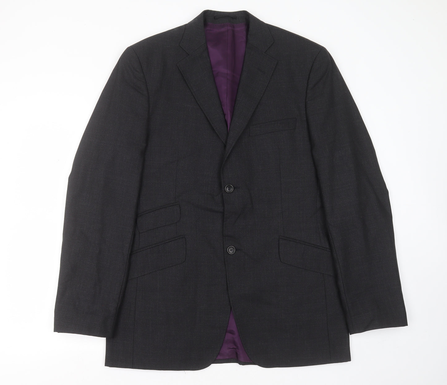 taylor & hodge Mens Grey  Wool Jacket Suit Jacket Size 42