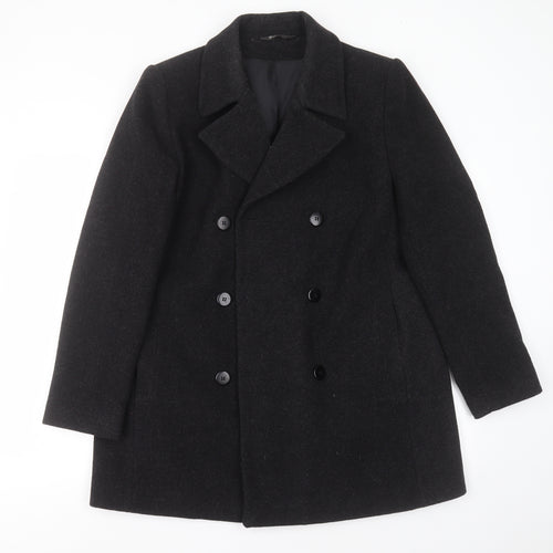 BHS Womens Grey   Jacket Coat Size 14  Button