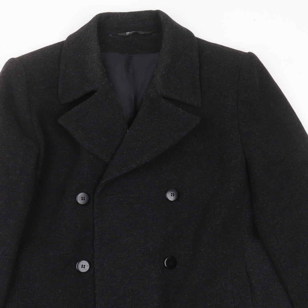 BHS Womens Grey   Jacket Coat Size 14  Button
