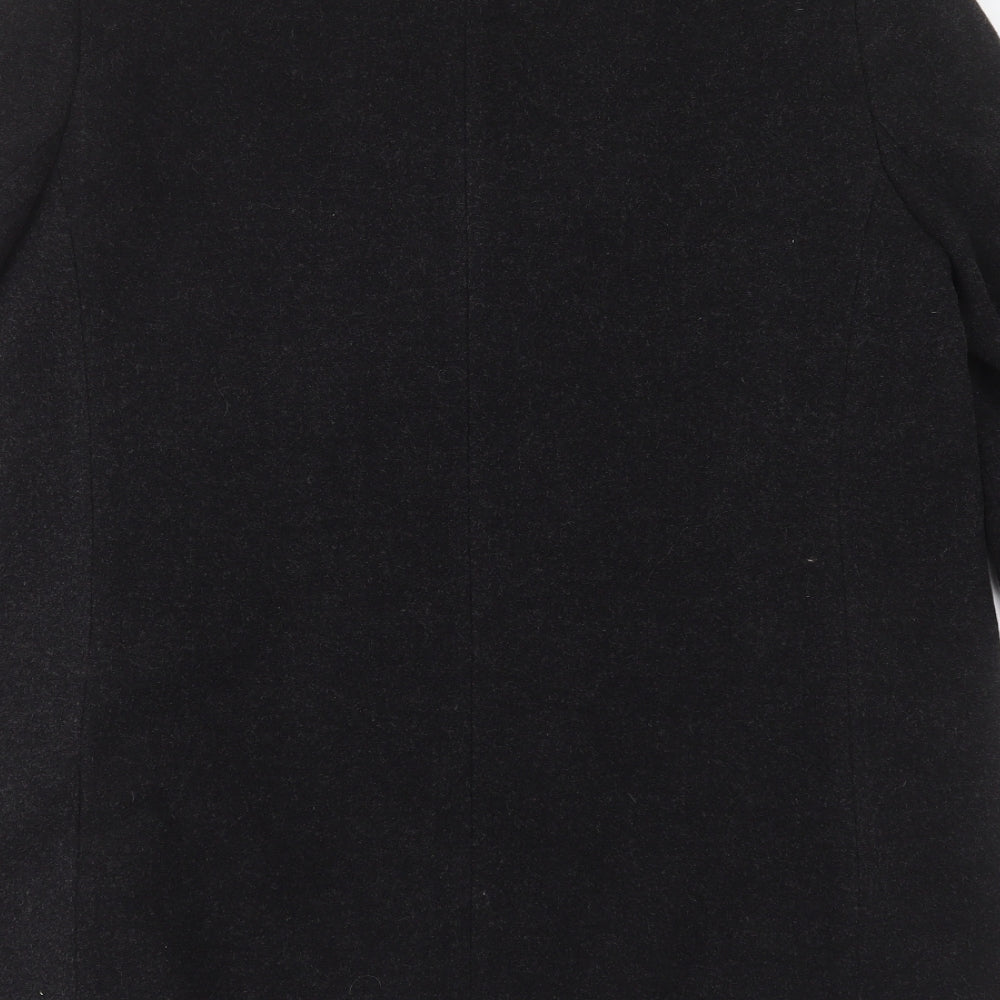 BHS Womens Grey   Jacket Coat Size 14  Button