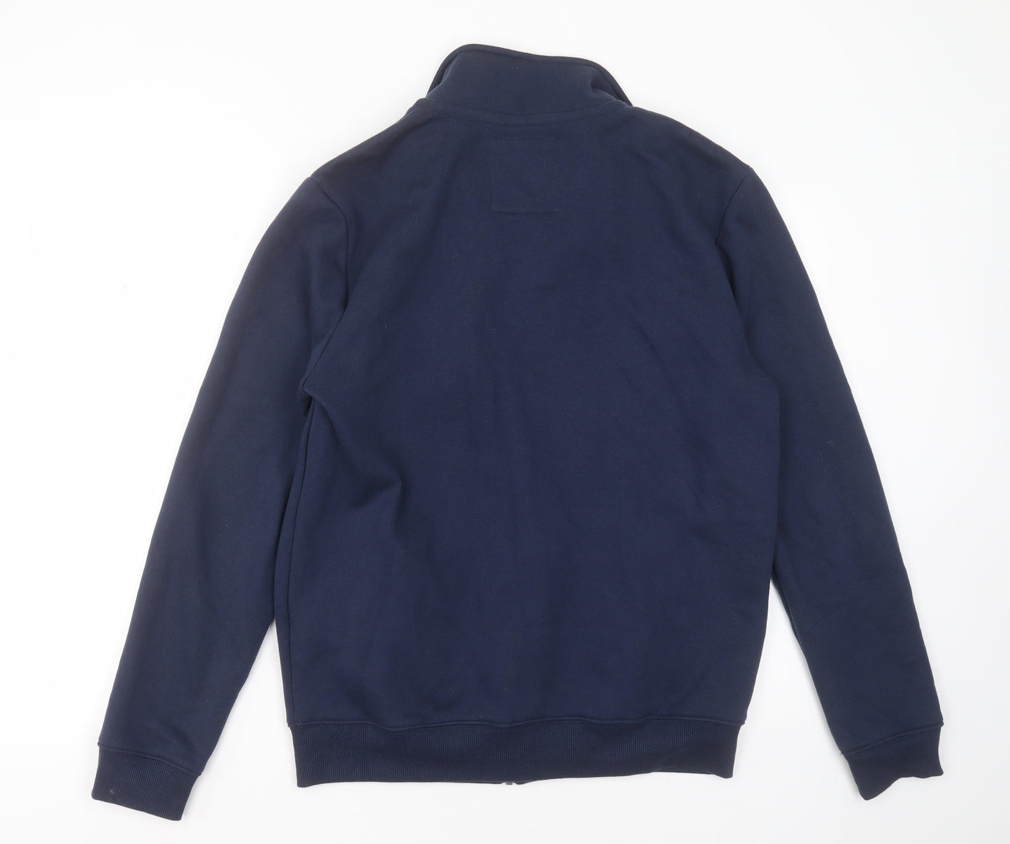 Crew Clothing Mens Blue  Cotton Full Zip Sweatshirt Size M