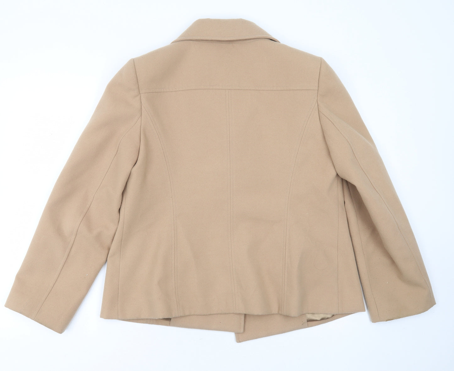 Papaya Womens Beige   Jacket Coat Size 16  Button