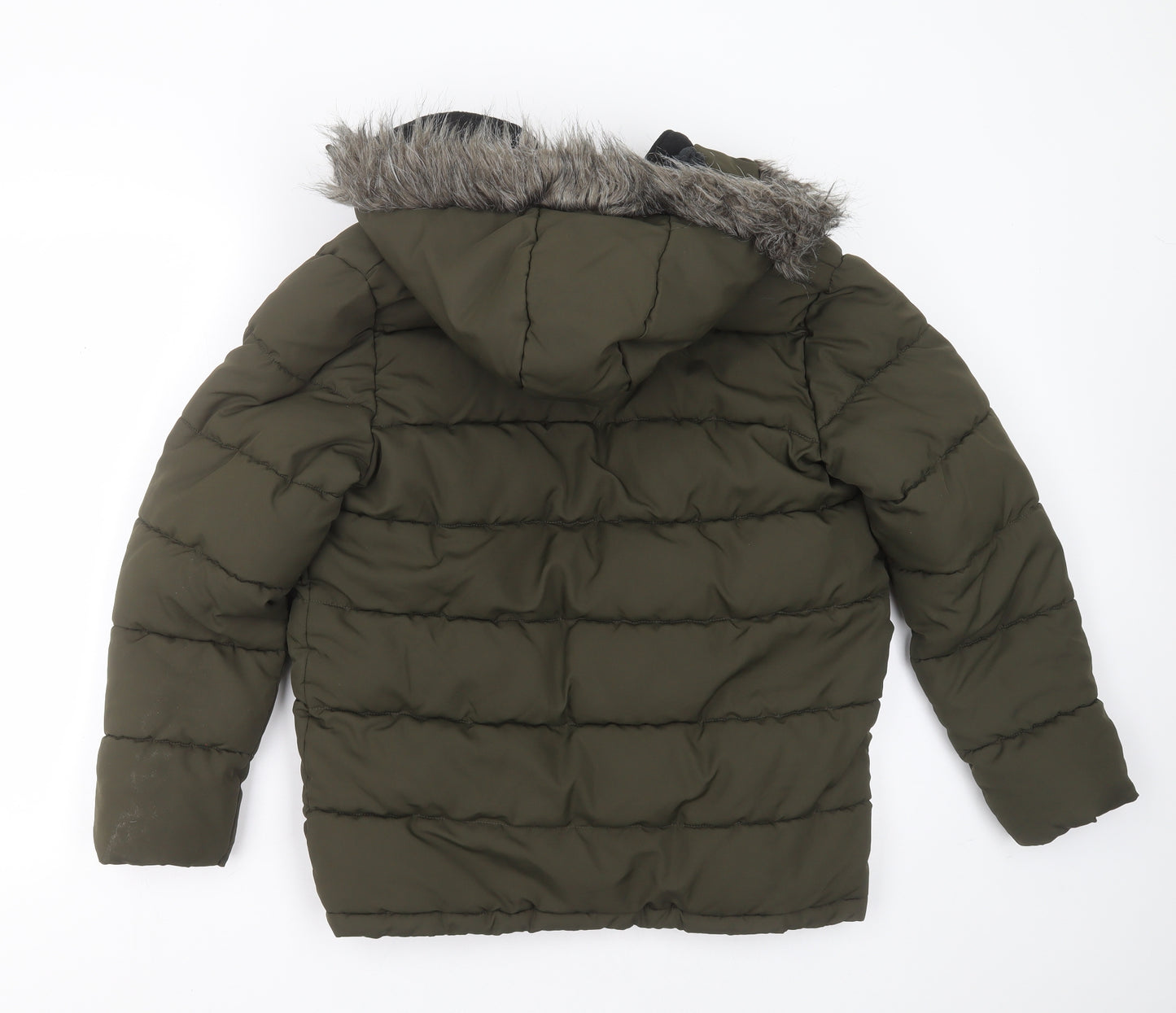 NEXT Boys Green   Puffer Jacket Jacket Size 11 Years  Zip