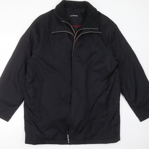 downstairs Mens Black   Jacket Coat Size XL  Zip