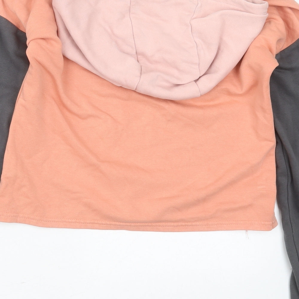 Nutmeg Girls Orange  Cotton Pullover Hoodie Size 12-13 Years   - One of a kind