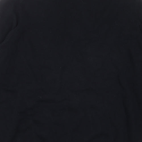 Easy Mens Blue Round Neck Geometric Cotton Pullover Jumper Size L