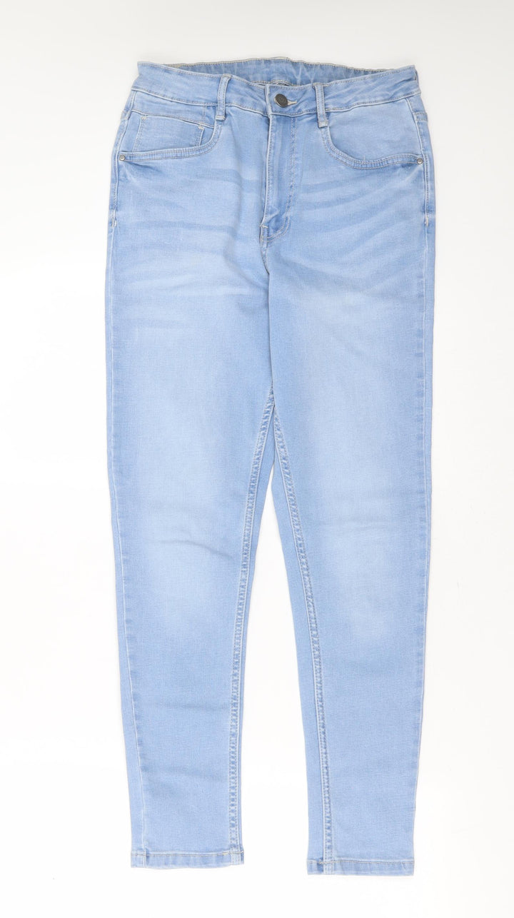 Bare Denim Womens Blue Cotton Skinny Jeans Size 30 in L26 in Extra-Slim Zip