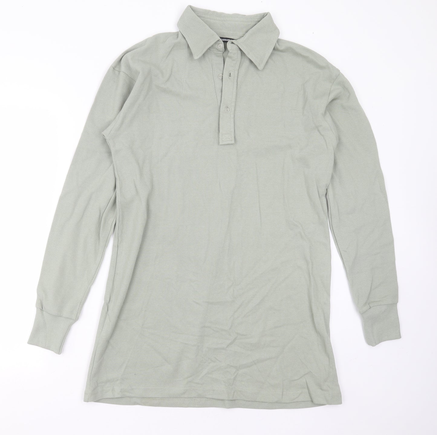 Threadbare Womens Green  Cotton Basic Polo Size 8 Collared