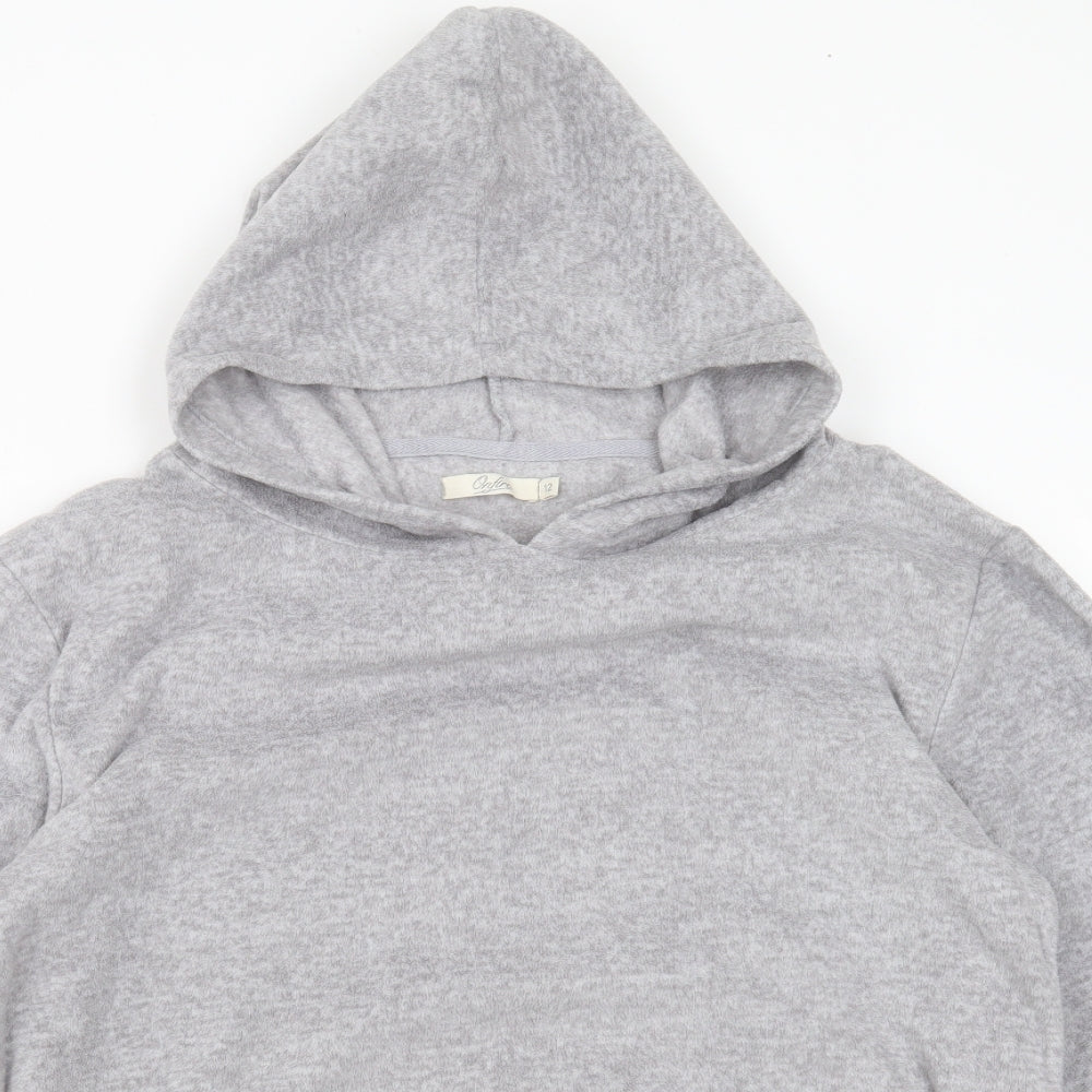 Onfire Womens Grey  Polyester Pullover Hoodie Size 12