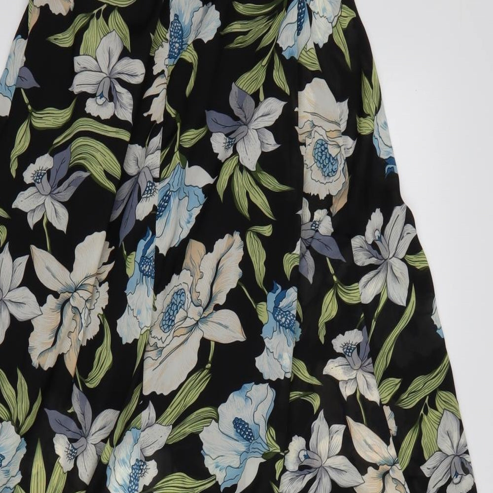 PatPat Womens Multicoloured Floral Cotton A-Line  Size M  V-Neck