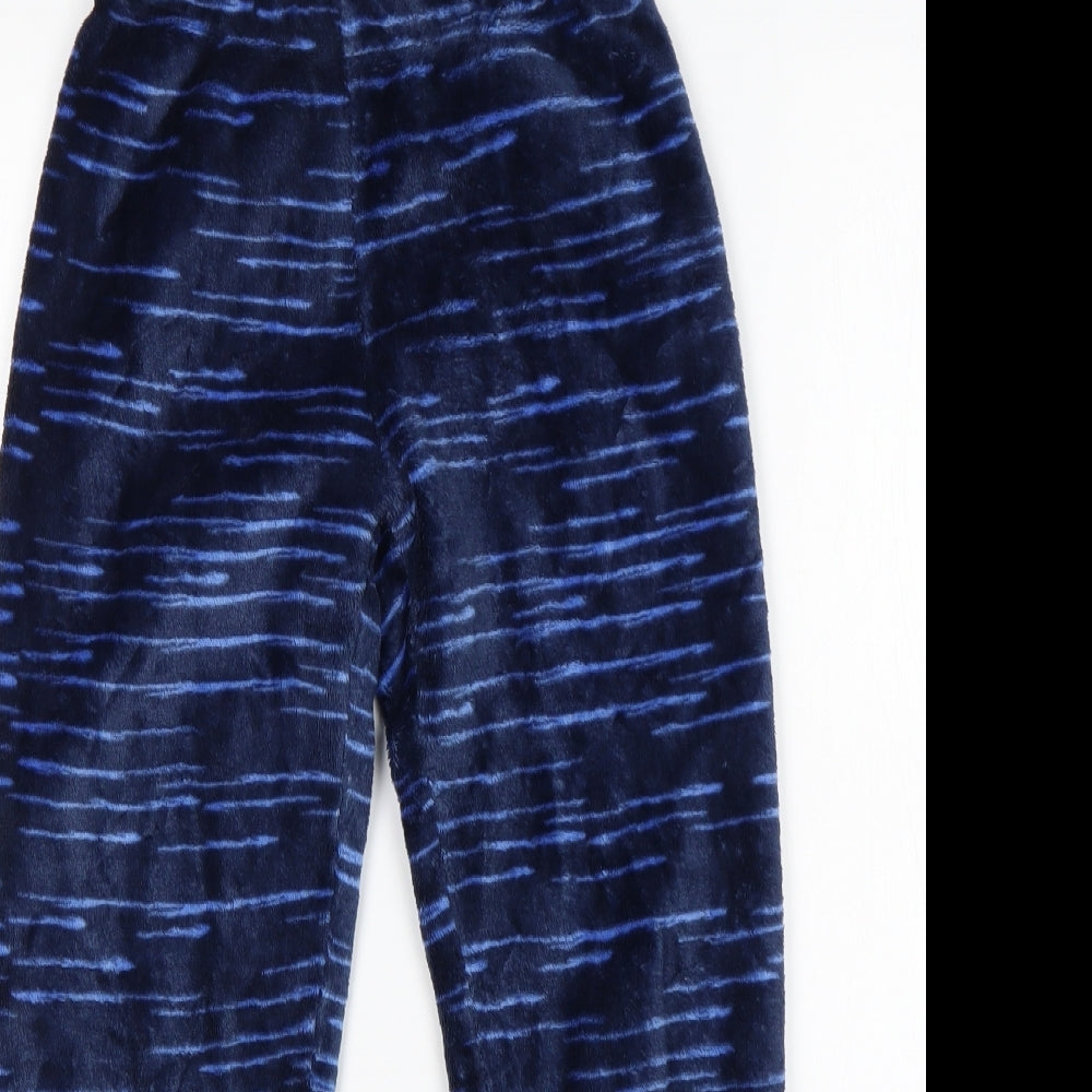 LILY&DAN Boys Blue Animal Print Polyester  Pyjama Pants Size 7-8 Years
