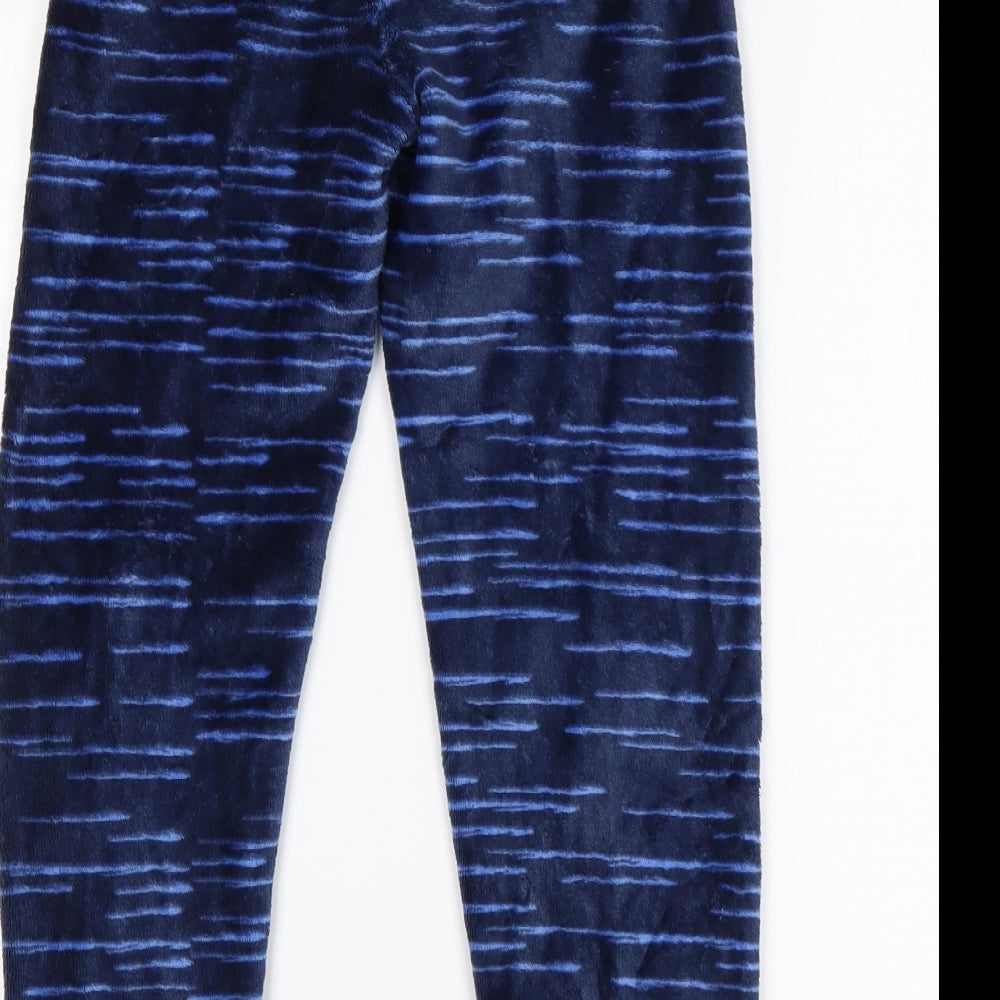 LILY&DAN Boys Blue Animal Print Polyester  Pyjama Pants Size 7-8 Years