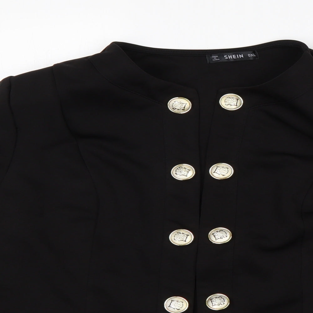 Shein  Womens Black   Jacket  Size XL