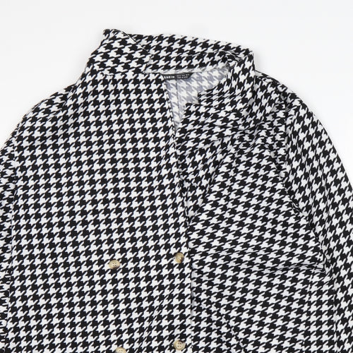 Shein  Womens Multicoloured Houndstooth  Jacket  Size XL